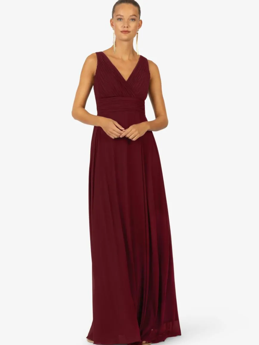 Kraimod Kleider*Damen Abendkleid bordeaux uni