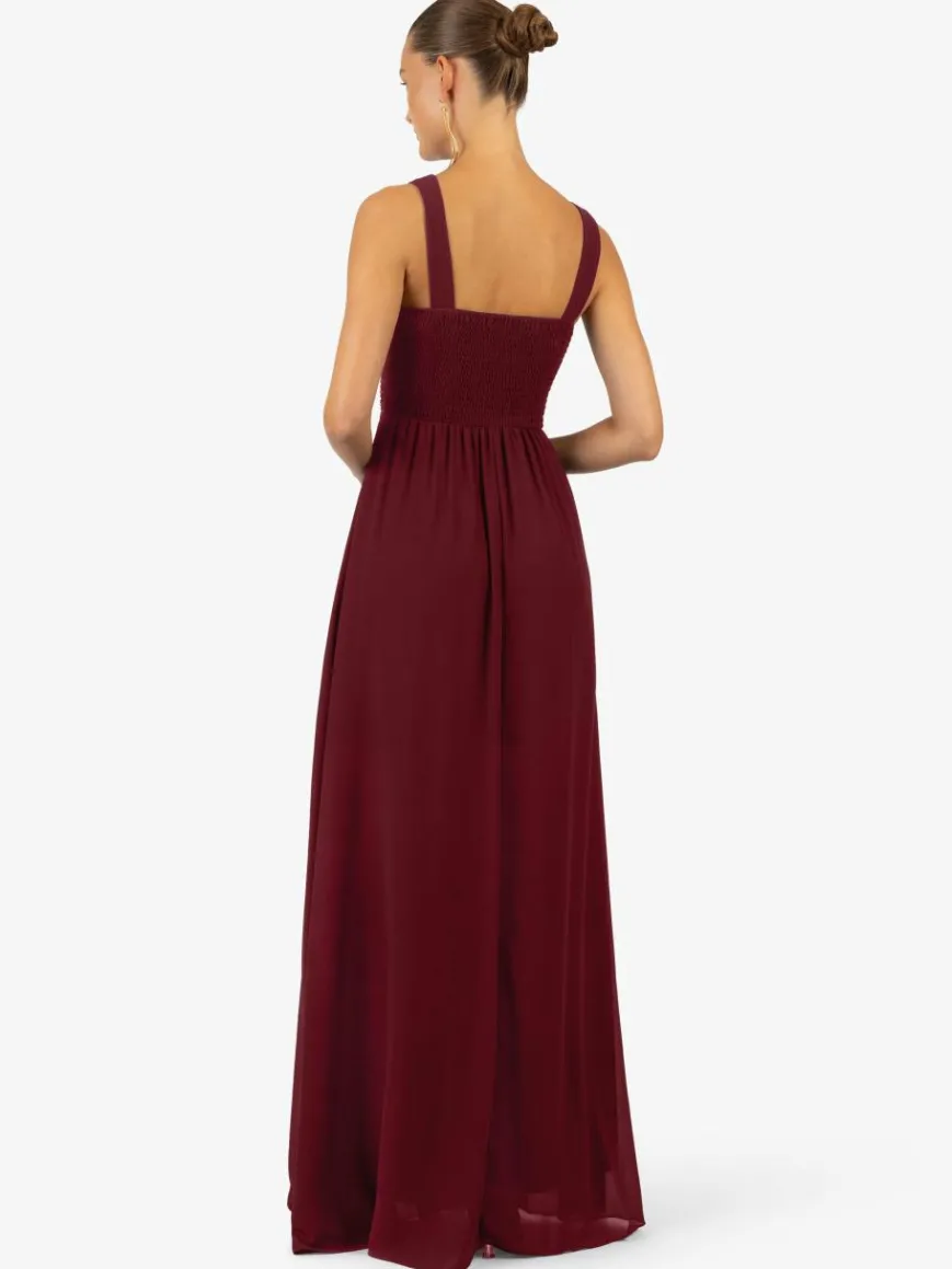 Kraimod Kleider*Damen Abendkleid bordeaux uni