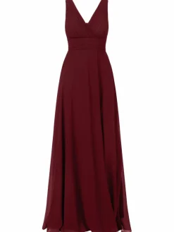 Kraimod Kleider*Damen Abendkleid bordeaux uni