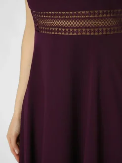 VM Kleider*Damen Abendkleid aubergine uni