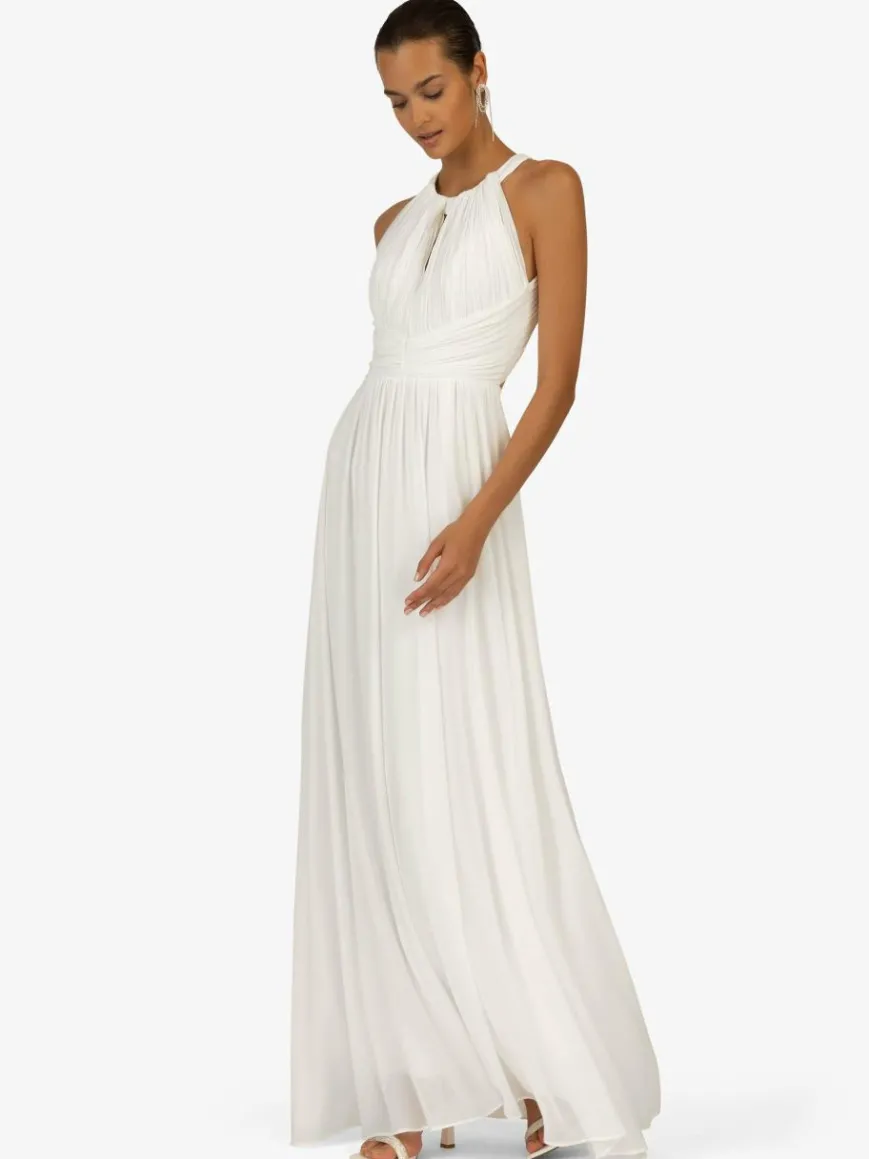 Kraimod Kleider*Damen Abendkleid weiß uni