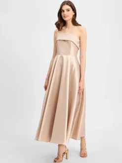 Marie Lund Kleider*Damen Abendkleid roségold uni