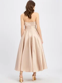 Marie Lund Kleider*Damen Abendkleid roségold uni