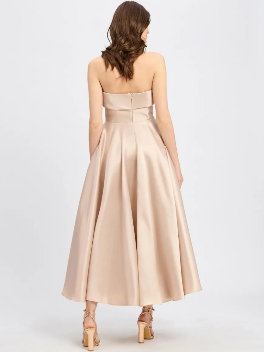 Marie Lund Kleider*Damen Abendkleid roségold uni