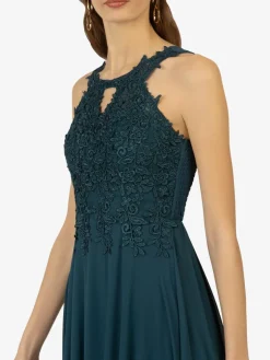 Kraimod Kleider*Damen Abendkleid petrol uni