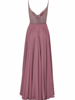 Hey Kyla Kleider*Damen Abendkleid rosenholz uni