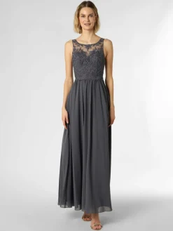 Laona Kleider*Damen Abendkleid grau blau uni