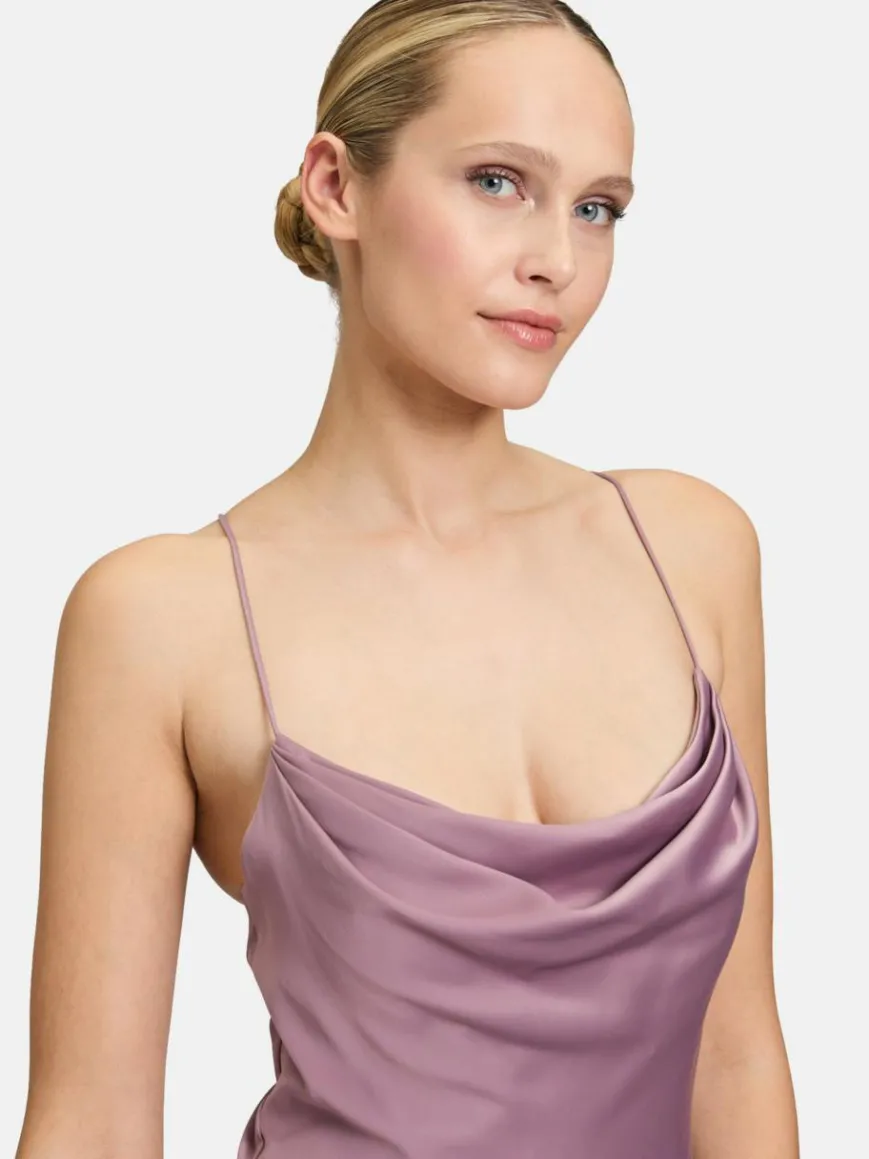 Vera Mont Kleider*Damen Abendkleid lila uni