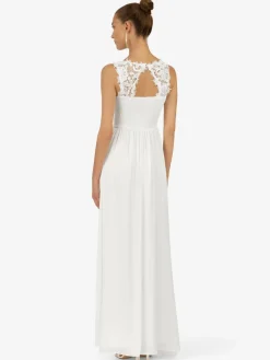 Kraimod Kleider*Damen Abendkleid weiß uni