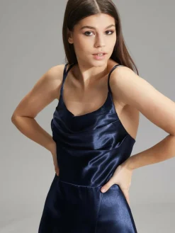 Hey Kyla Kleider*Damen Abendkleid marine uni