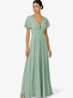 Kraimod Kleider*Damen Abendkleid grün uni