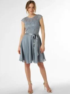 Swing Kleider*Damen Abendkleid indigo uni