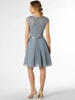 Swing Kleider*Damen Abendkleid indigo uni