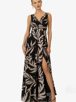 Kraimod Kleider*Damen Abendkleid schwarz gemustert