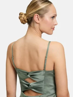 Vera Mont Kleider*Damen Abendkleid grün uni