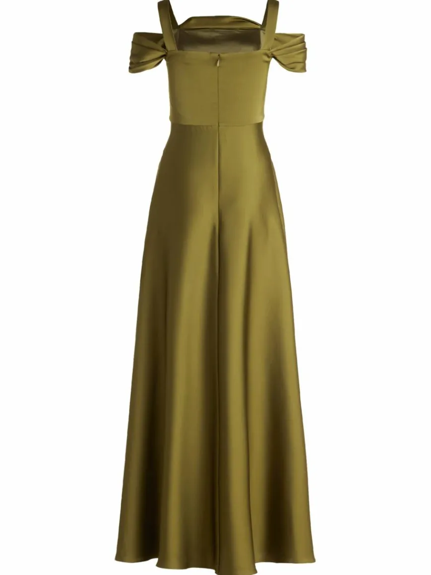 Vera Mont Kleider*Damen Abendkleid oliv uni