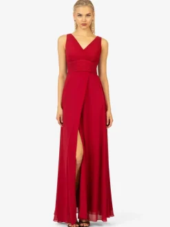Kraimod Kleider*Damen Abendkleid rot uni