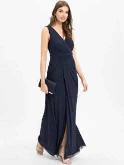 Vera Mont Kleider*Damen Abendkleid marine uni