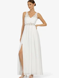 Kraimod Kleider*Damen Abendkleider weiß uni