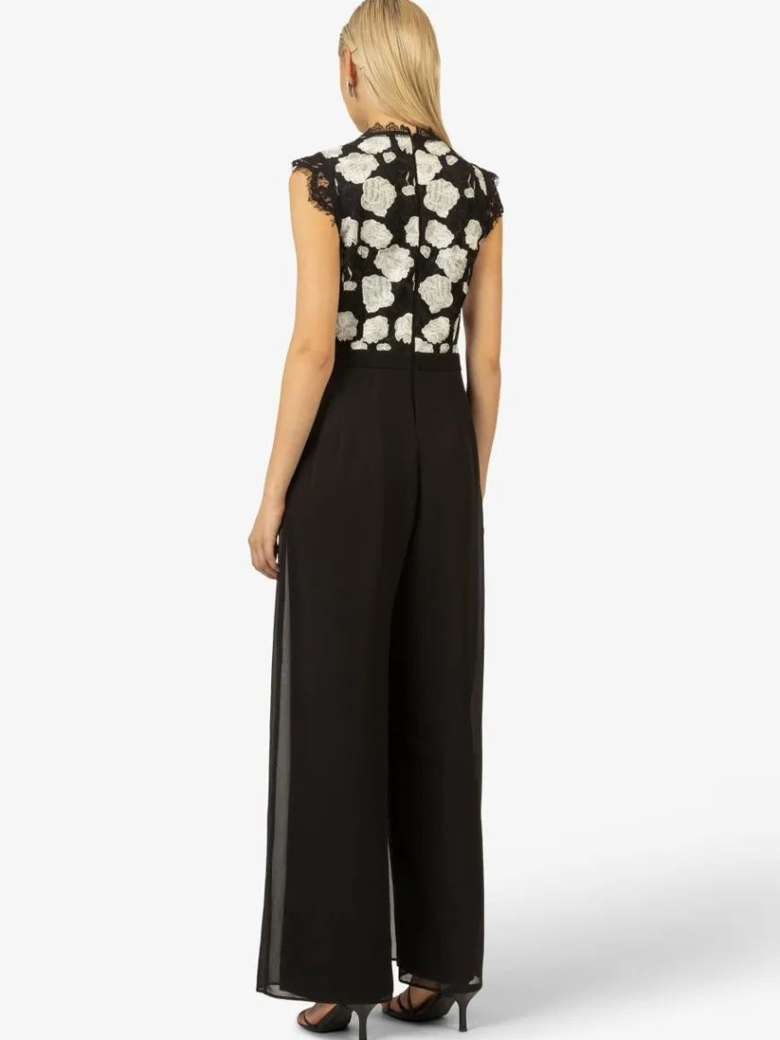 Kraimod Hosen*Damen Abendoverall schwarz gemustert