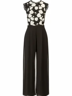 Kraimod Hosen*Damen Abendoverall schwarz gemustert