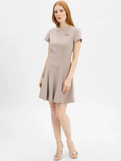 HUGO Kleider*Damen A-Linien-Kleid - Kejuli taupe uni