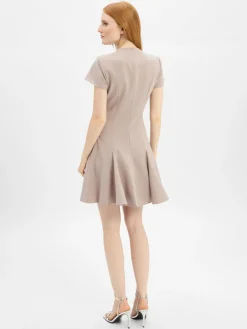 HUGO Kleider*Damen A-Linien-Kleid - Kejuli taupe uni