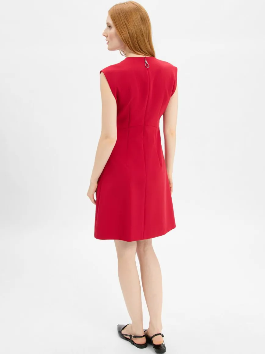 HUGO Kleider*Damen A-Linien-Kleid - Kilama rot uni