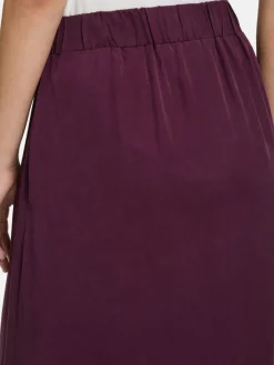 Cartoon Röcke*Damen A-Linien-Rock aubergine uni