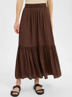 zero Röcke*Damen A-Linien-Rock mocca uni