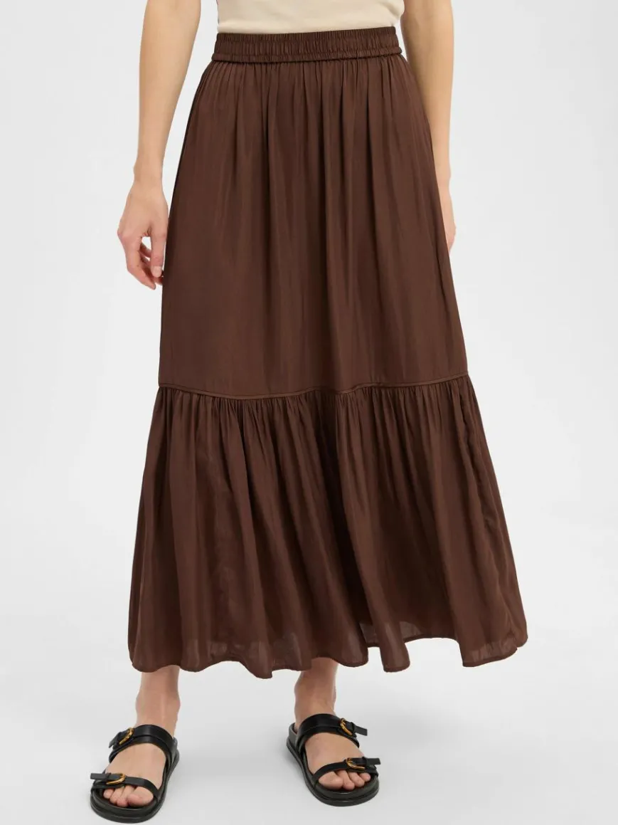 zero Röcke*Damen A-Linien-Rock mocca uni