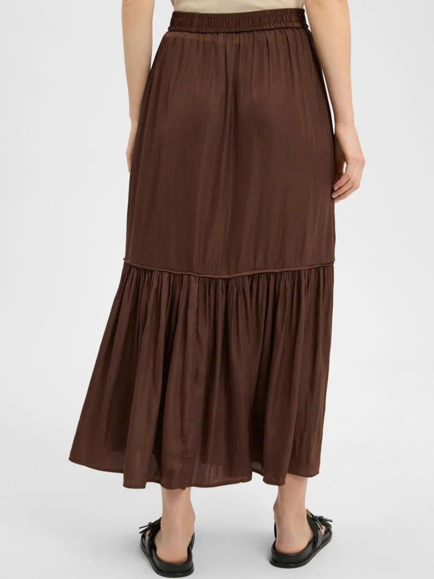 zero Röcke*Damen A-Linien-Rock mocca uni