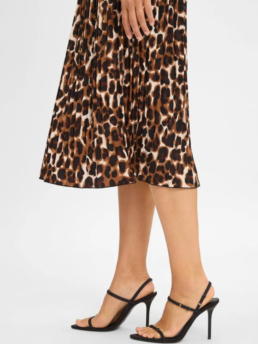 Betty & Co Röcke*Damen A-Linien-Rock schwarz braun gemustert