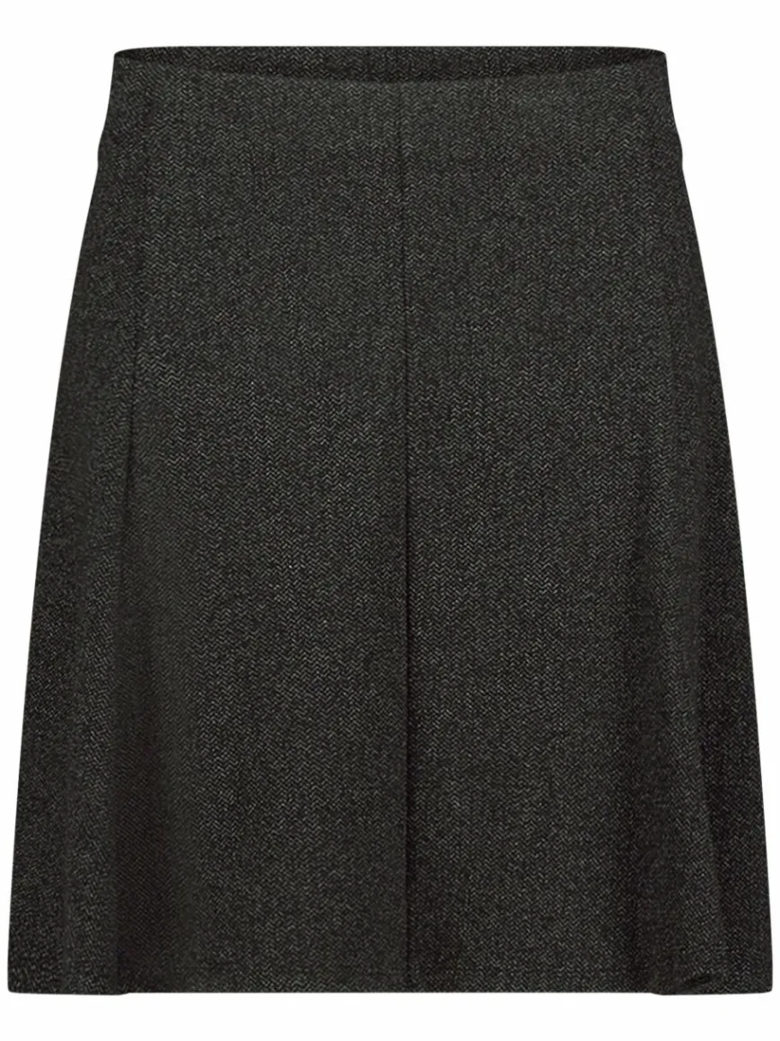 Cartoon Röcke*Damen A-Linien-Rock schwarz gemustert