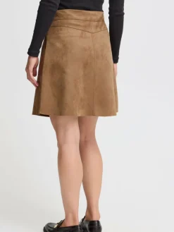 OXMO Röcke*Damen A-Linien-Rock - OXJune braun uni