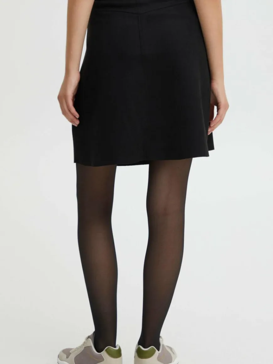 OXMO Röcke*Damen A-Linien-Rock - OXJune schwarz uni