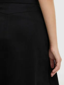 OXMO Röcke*Damen A-Linien-Rock - OXJune schwarz uni