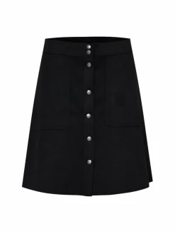 OXMO Röcke*Damen A-Linien-Rock - OXJune schwarz uni