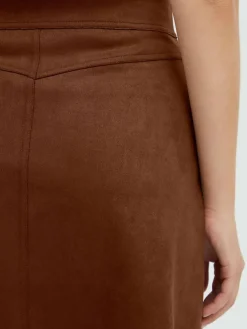 OXMO Röcke*Damen A-Linien-Rock - OXJune braun uni