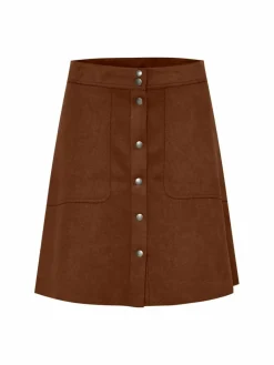 OXMO Röcke*Damen A-Linien-Rock - OXJune braun uni