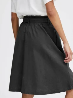 OXMO Röcke*Damen A-Linien-Rock - OXLerke schwarz uni