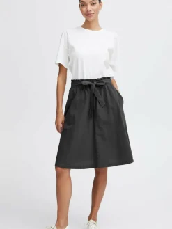 OXMO Röcke*Damen A-Linien-Rock - OXLerke schwarz uni