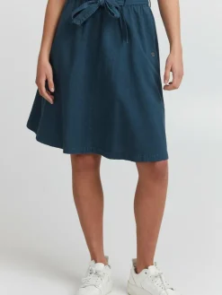 OXMO Röcke*Damen A-Linien-Rock - OXLerke blau uni