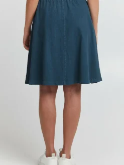 OXMO Röcke*Damen A-Linien-Rock - OXLerke blau uni