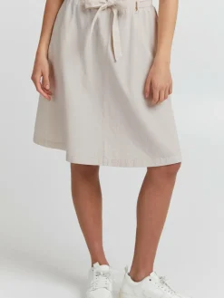 OXMO Röcke*Damen A-Linien-Rock - OXLerke beige uni