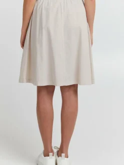 OXMO Röcke*Damen A-Linien-Rock - OXLerke beige uni