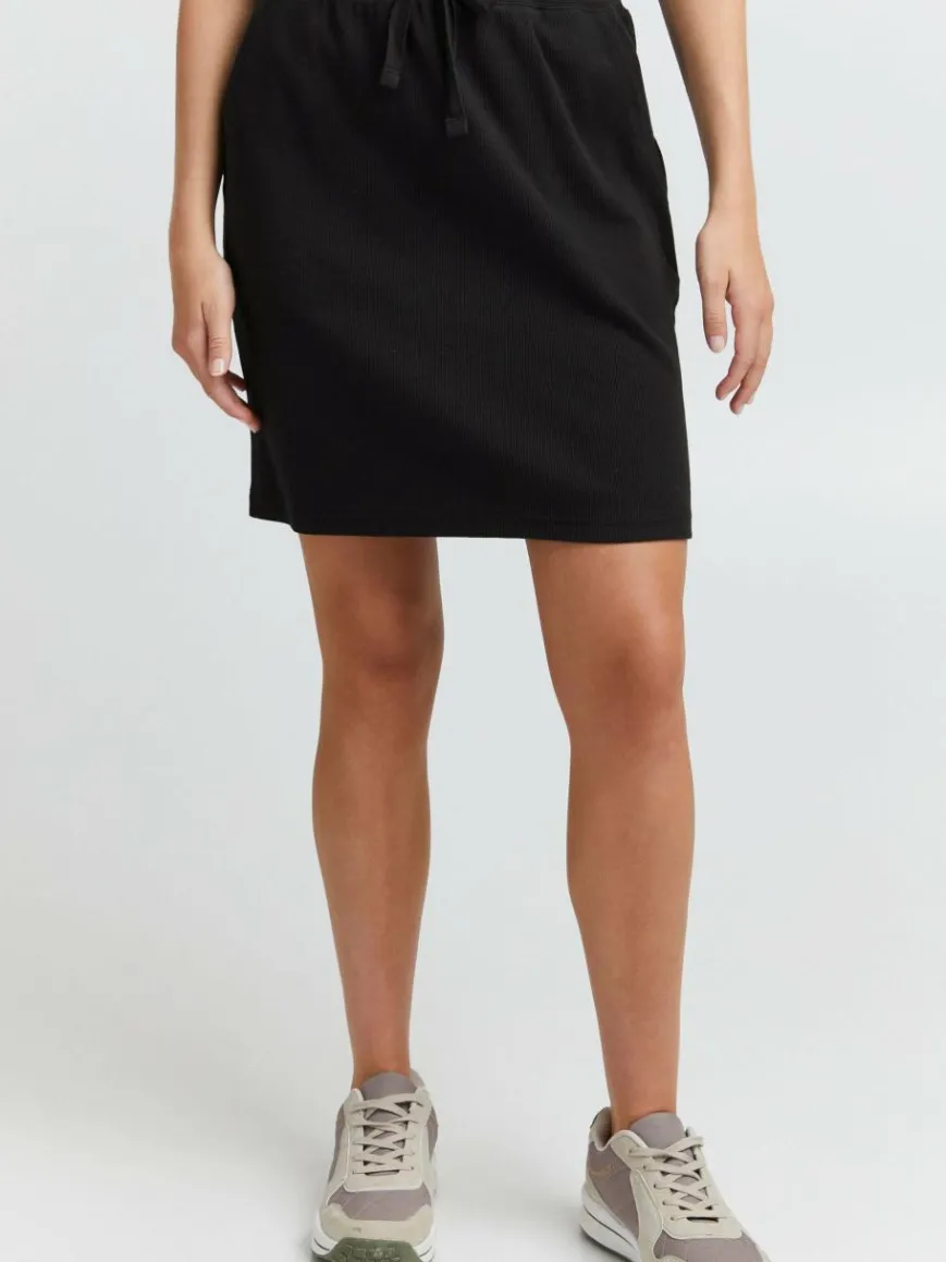 OXMO Röcke*Damen A-Linien-Rock - OXLou schwarz uni