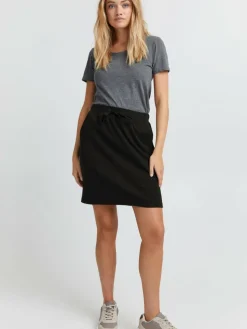 OXMO Röcke*Damen A-Linien-Rock - OXLou schwarz uni