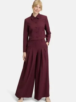 Vera Mont Hosen*Damen Anzughose bordeaux uni