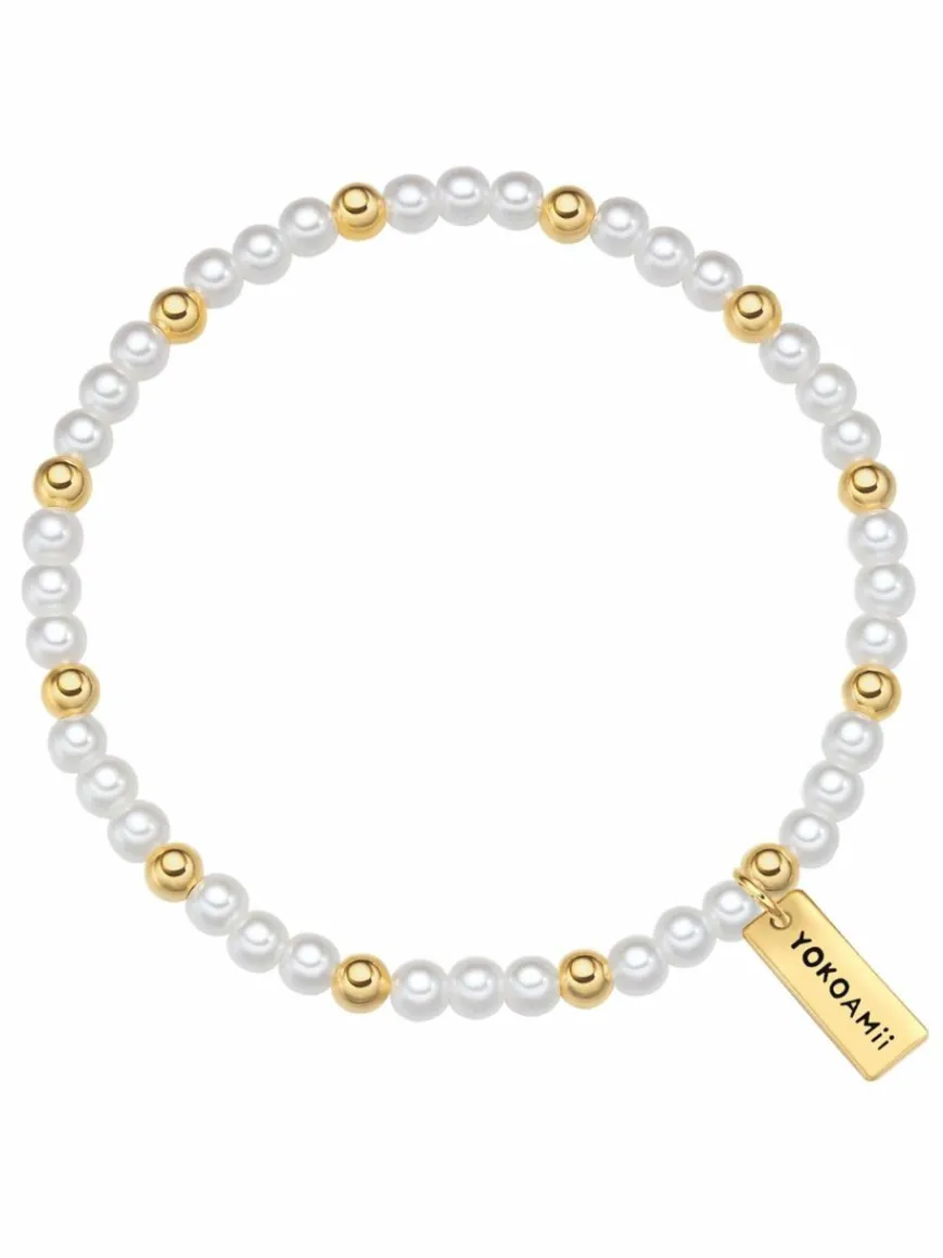 Yokoamii Schmuck*Damen Armband weiß uni
